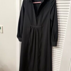 Zara Black Long Sleeve Dress